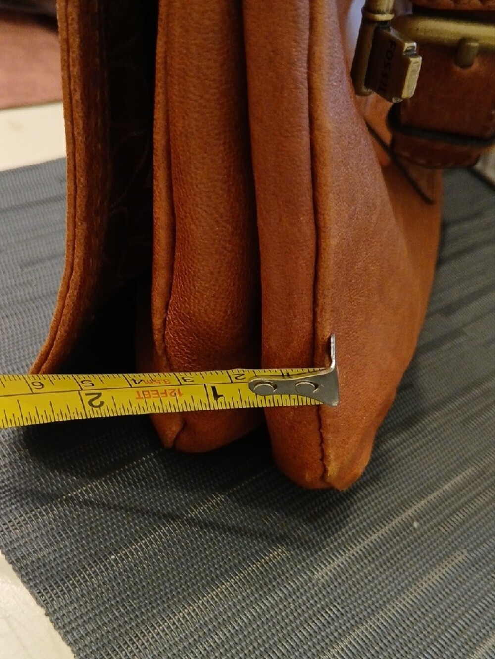 Fossil Leather Shoulder Bag - Cognac - Picture 6 of 10